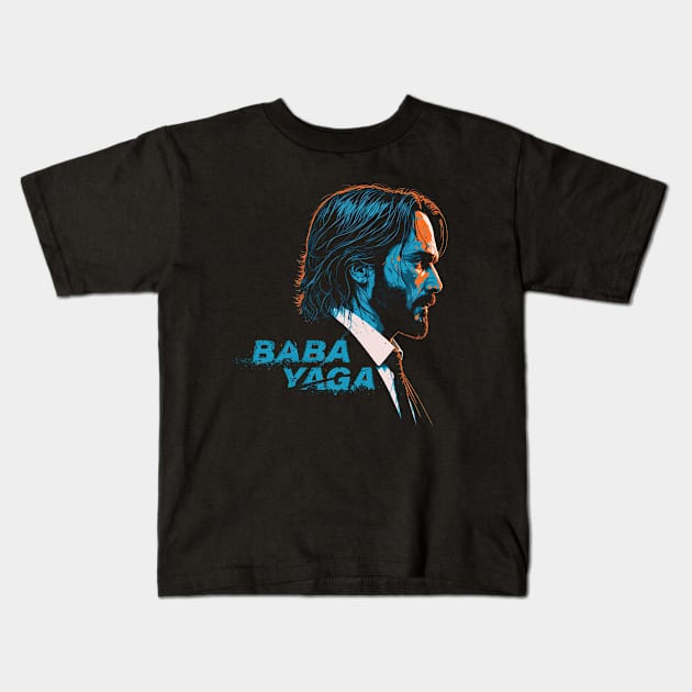 Baba Yaga Kids T-Shirt by DesignedbyWizards